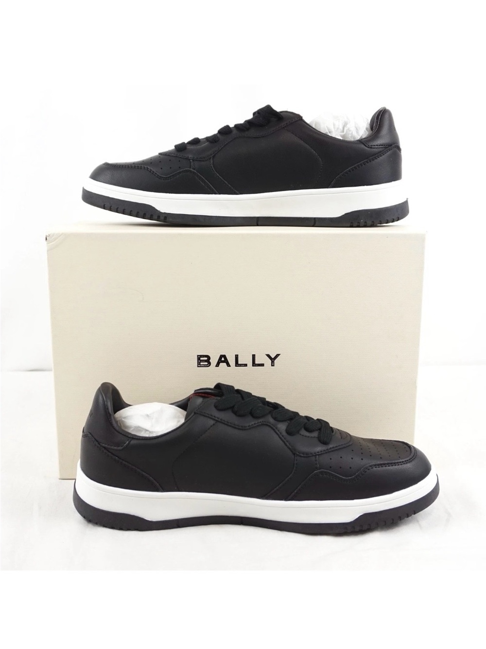 Bally Jaren Calf Leather Casual Sneakers In Black (6313270) Men's
Size 12